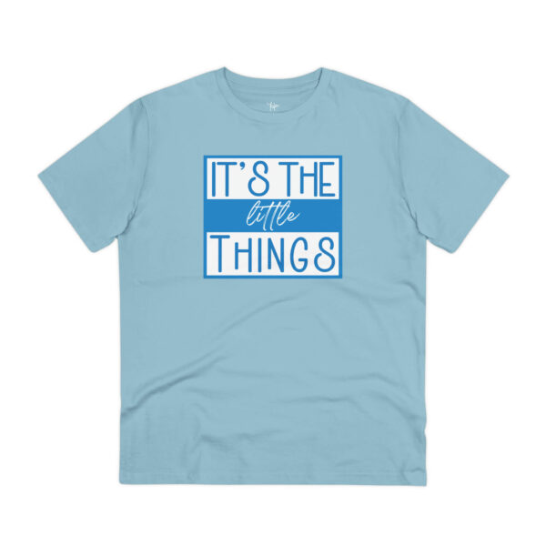 organic it's the little things t-shirt in sky blue - a little dose of happy organic it's the little things t-shirt in sky blue - a little dose of happy
