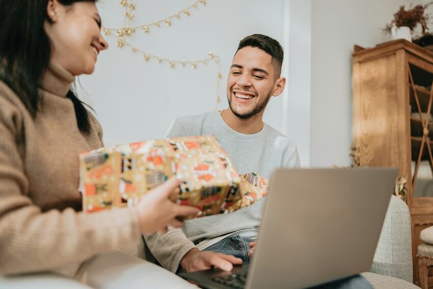 family members celebrating